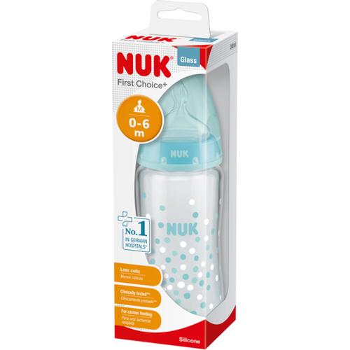 Nuk fc+ staklena bočica 240ml 0-6m slika 4