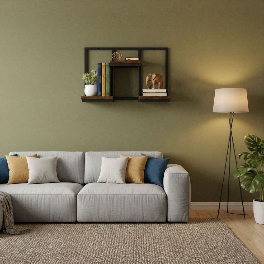 ModernHome loft zidni stalak za cvijeće za dekoraciju, s 3 razine slika 2