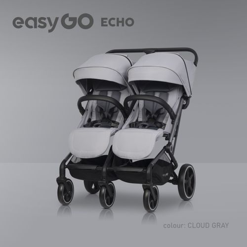 Eurocart Easy Go Echo Cloudy Grey Kolica Za Blizance slika 1