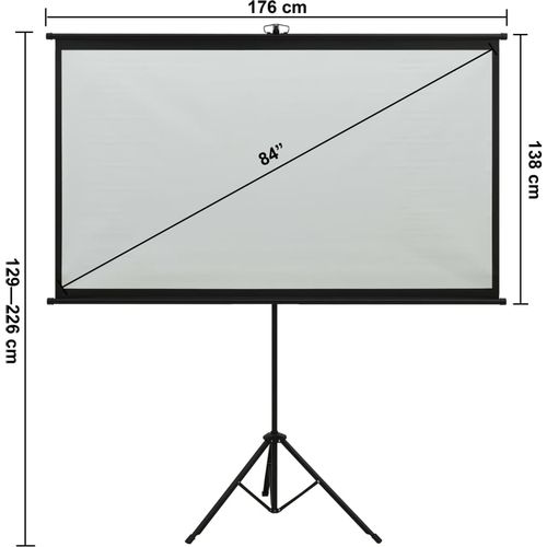 Projekcijsko platno s tronošcem 84 " 4 : 3 slika 12