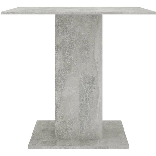 Blagovaonski stol siva boja betona 80 x 80 x 75 cm od iverice slika 23