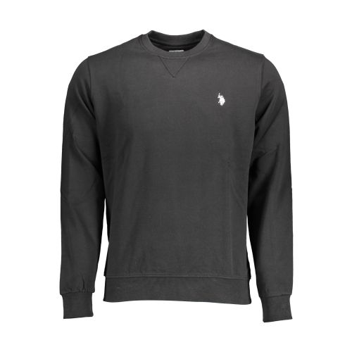 US POLO SWEATSHIRT WITHOUT ZIP BLACK MAN slika 1