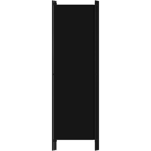 Sobna pregrada s 3 panela crna 150 x 180 cm slika 15