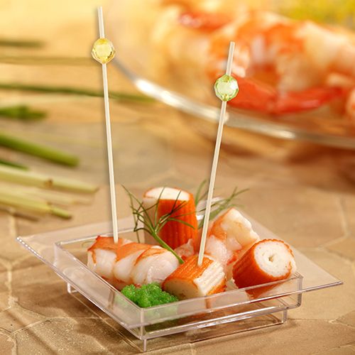 Papstar fingerfood pikalice 12cm, bambus, pearl, 100 komada u pakiranju slika 2