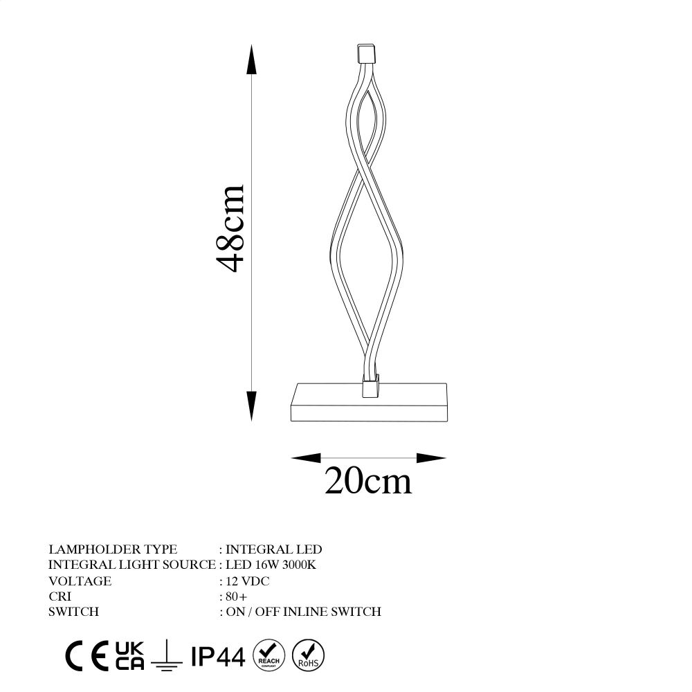 Zozo - 13292 Zlatna Stolna Lampa slika 8