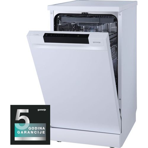 Gorenje GS541D10W Mašina za pranje sudova, Samostojeća, 11 kompleta, Inverter, Širina 44.8 cm, Bela slika 1