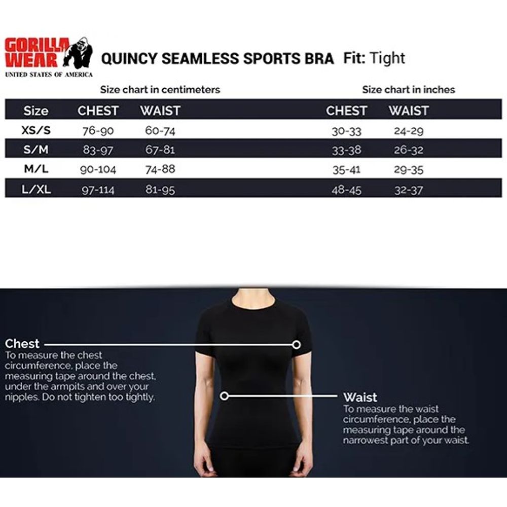 Gorilla Wear QUINCY Bešavni sportski top, Crni slika 8