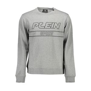 PLEIN SPORT SWEATSHIRT WITHOUT ZIP MAN GRAY