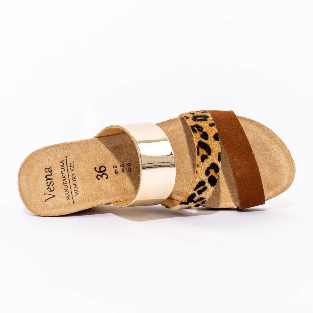 Vesna Anatomske papuče Tricolor, Leopard slika 3