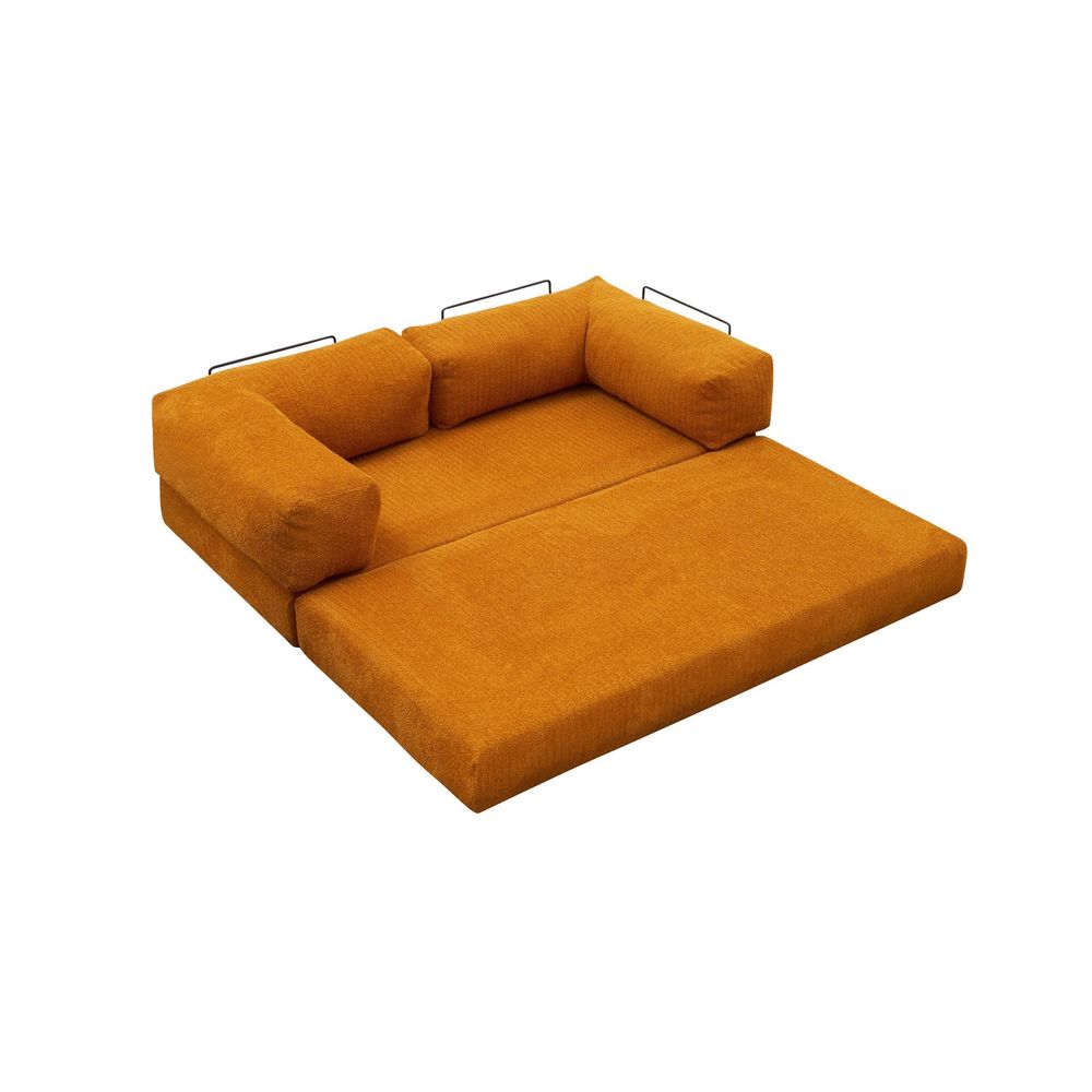 Comfort - Narandžasti Sofa za Tri Osobe slika 8
