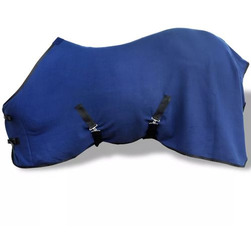 Vuneni Pokrivač za Konje s Pojasom 115 cm plavi slika 4