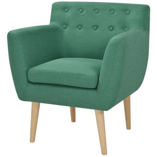 Fotelja od tkanine zelena slika 13