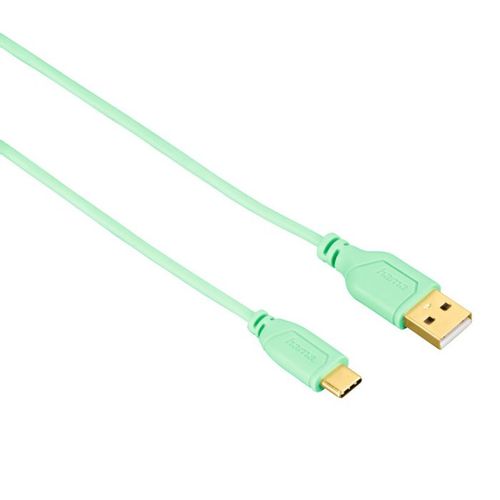 Hama USB-C kabl,fleksibilan,bakar,pozlata, 0.75m zeleni slika 2