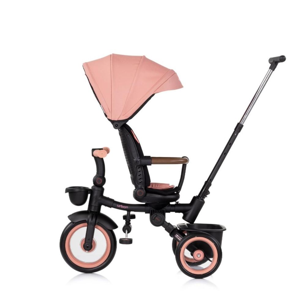 Chipolino Sklopivi tricikl sa rotirajućim sjedištem Urban Trkub02505pm, Pink Marshmallow slika 4