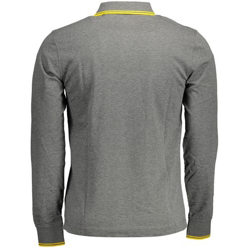 HARMONT &amp; BLAINE LONG SLEEVE POLO SHIRT MAN GRAY slika 2