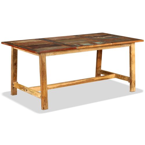 Blagovaonski stol od masivnog obnovljenog drva 180 cm slika 20