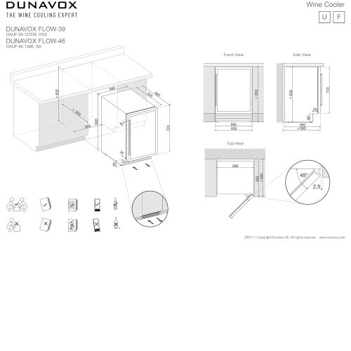 DAUF-39.121DB DUNAVOX vinska vitrina slika 6