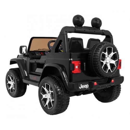 Licencirani auto na akumulator Jeep Wrangler Rubicon 4x4 - crni slika 4