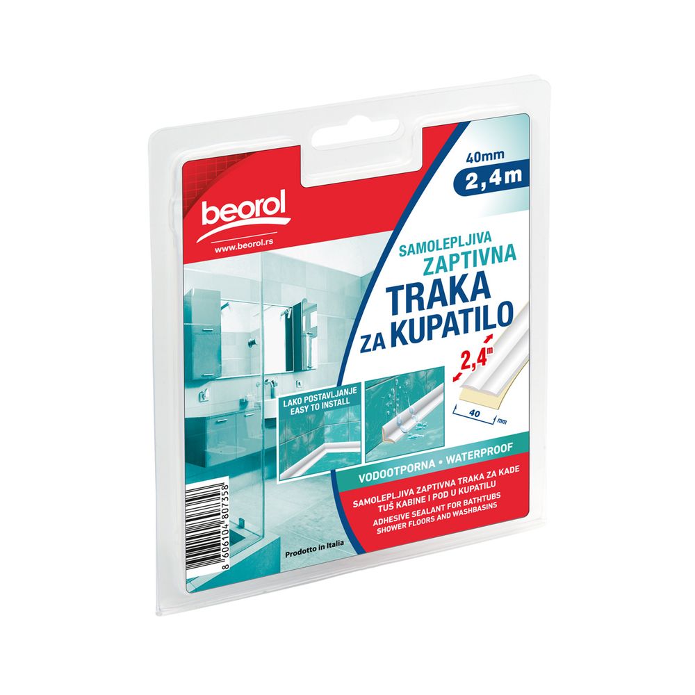 Beorol Samoljepljiva zaptivna traka za kupatilo 40mm x 2.4m slika 2