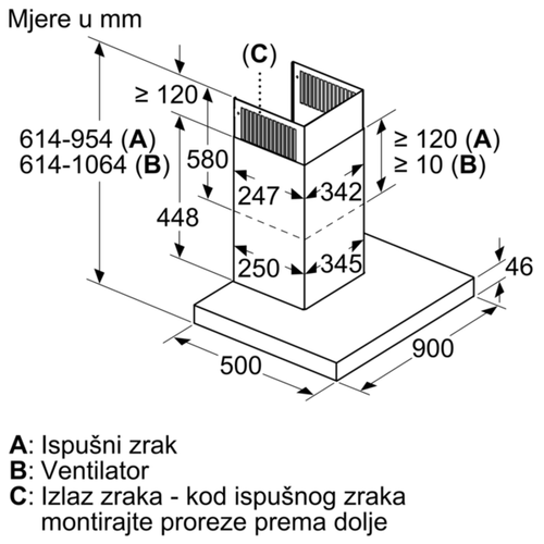 Bosch zidna napa DWB98JQ50 slika 6