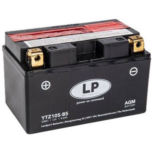 Akumulator za motocikl LANDPORT AGM 12 V 8,6 Ah +L slika 1