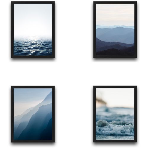 Wallity Uokvirena slika (4 komada), Blue Heaven Set slika 2