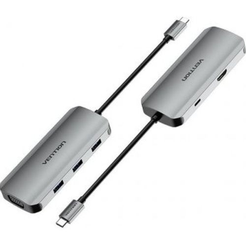 Docking station Vention TOIHB USB-C HDMI/VGA/3xUSB 3.0/PD 100W slika 2