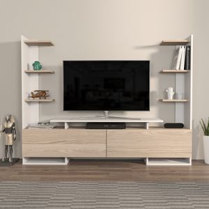 TV Stalak Ava - Bijeli, Hrast Bijeli