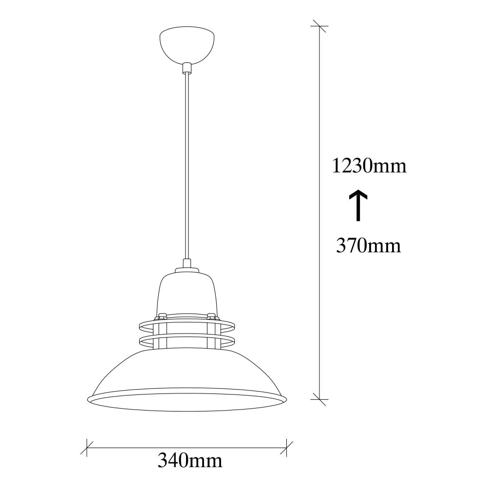 Luster Berceste - 226-S Crni slika 3