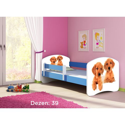 Deciji krevet ACMA II 180x80 + dusek 6 cm BLUE39 slika 1