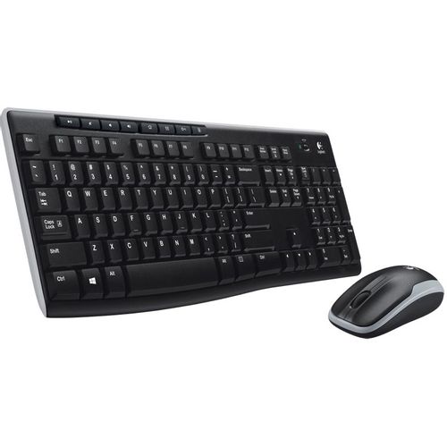 Logitech MK270 bežična tipkovnica i miš, crna slika 1