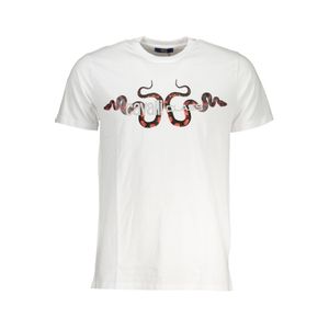 CAVALLI CLASS MEN'S SHORT SLEEVED T-SHIRT WHITE