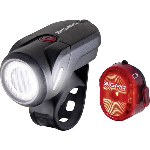 Sigma komplet svjetla za bicikl AURA 35 / Nugget Set LED pogon na punjivu bateriju  crna slika 5