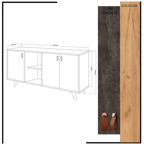 Planky Oak
Dark Grey Console slika 5