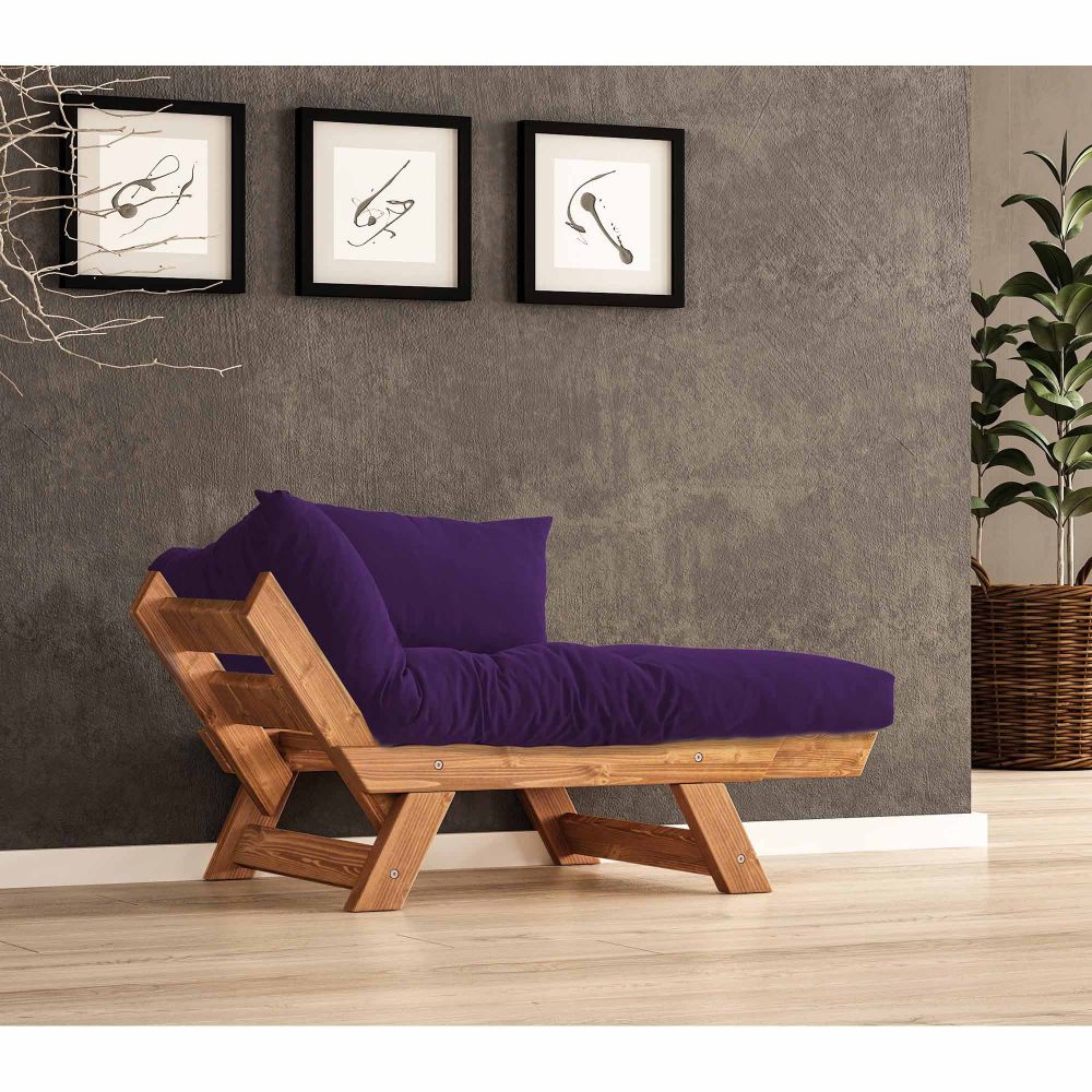 Jednosjed Sofa za Baštu, CPT8157-140 - Boja: Teak Ljubičasta slika 2