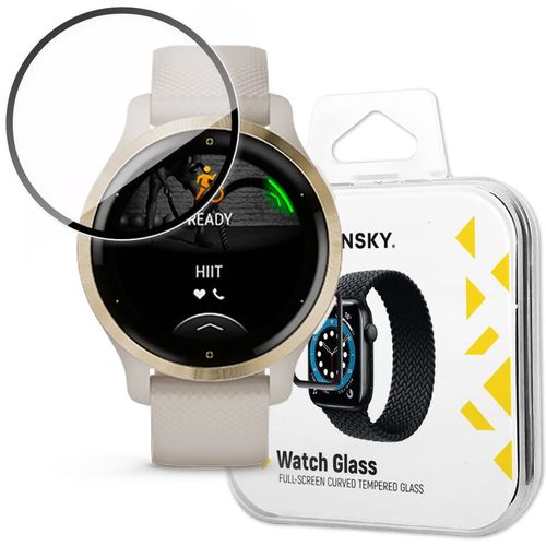 Wozinsky Watch Glass hibridno staklo za Garmin Venu crno slika 1