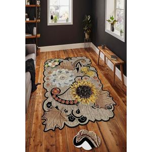 Tanki višebojni tepih sa digitalnim printom  HMNT974 (60 x 100 cm)