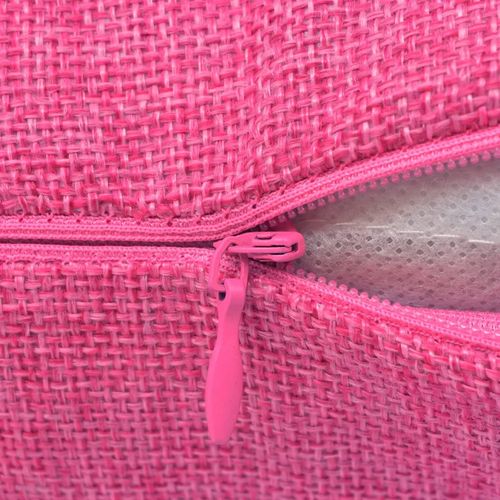 Jastučnica 4 kom. Komplet Linen-look Ružičasta Boja 50x50 cm slika 17