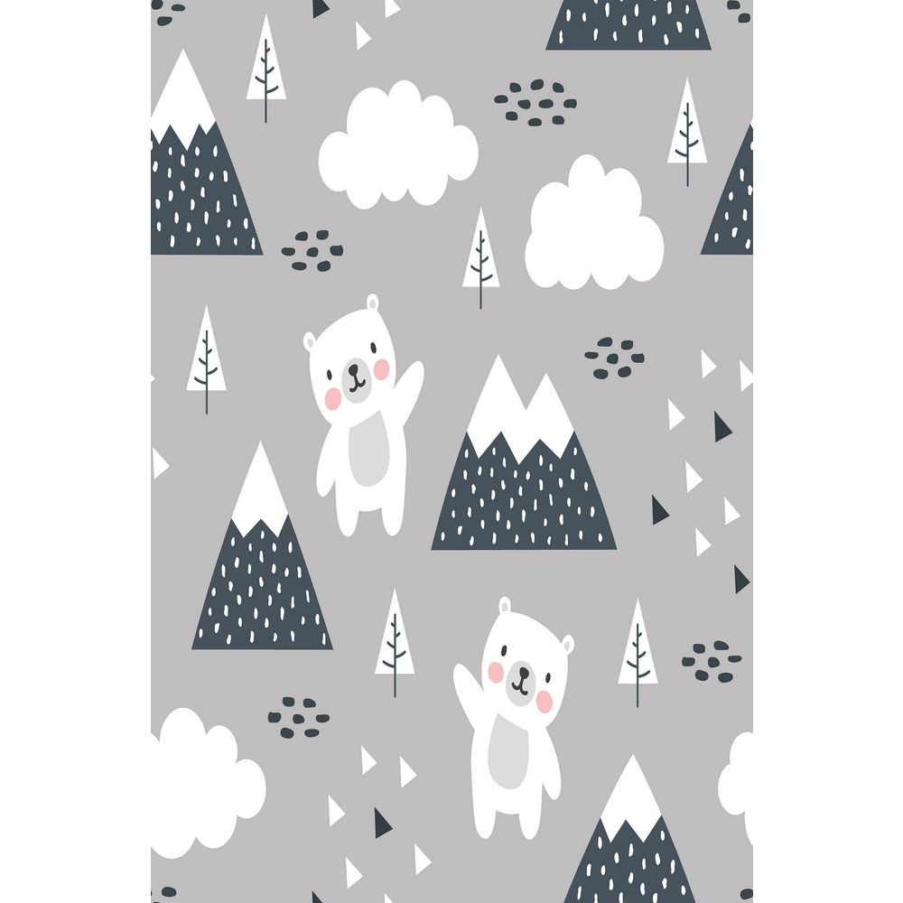 Tanka dječja staza sa digitalnim printom Polarni medvjed (100 x 200 cm) HMNT233 slika 2