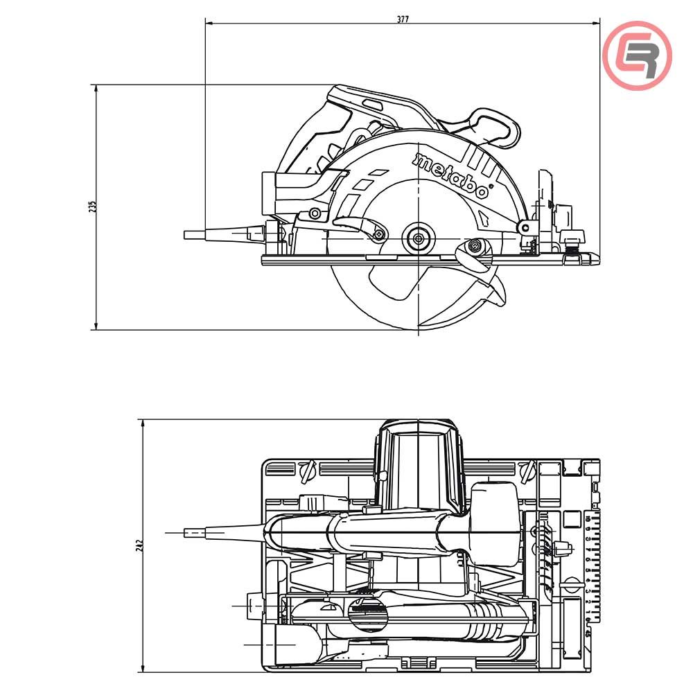 Metabo Pila Kružna KS 55 FS Ručna 1.200 W / 160 mm - 600955000 slika 6