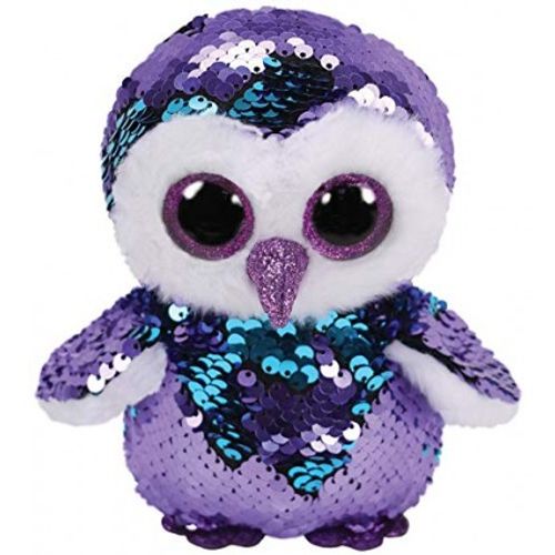 TY Beanie Boos Flippables MOONLIGHT - Sova svjetlucava, 24cm slika 1