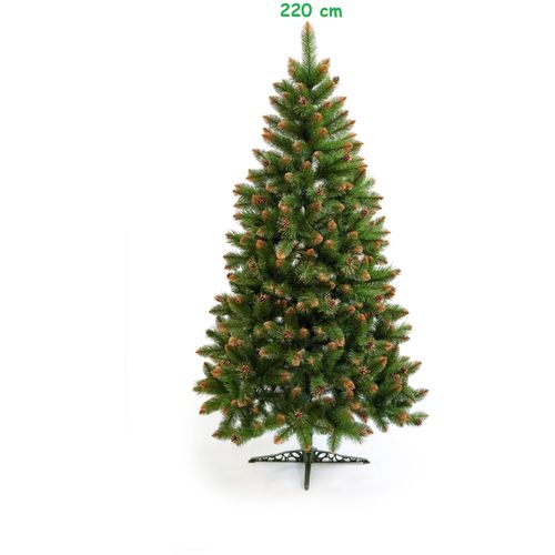 Umjetno božićno drvce - BEATA zlatna s češerima - 220cm slika 1