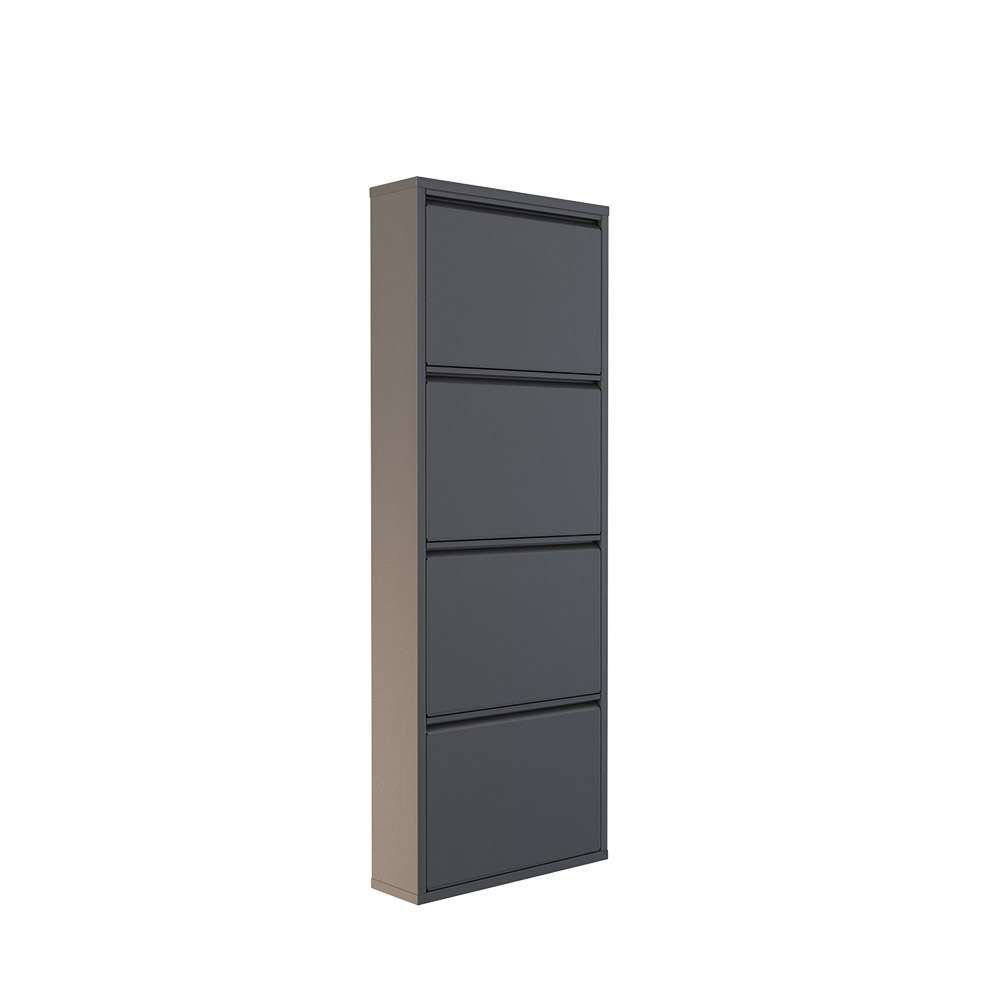 Kabinet za cipele 4 komada - Metalni, antracit boje slika 12