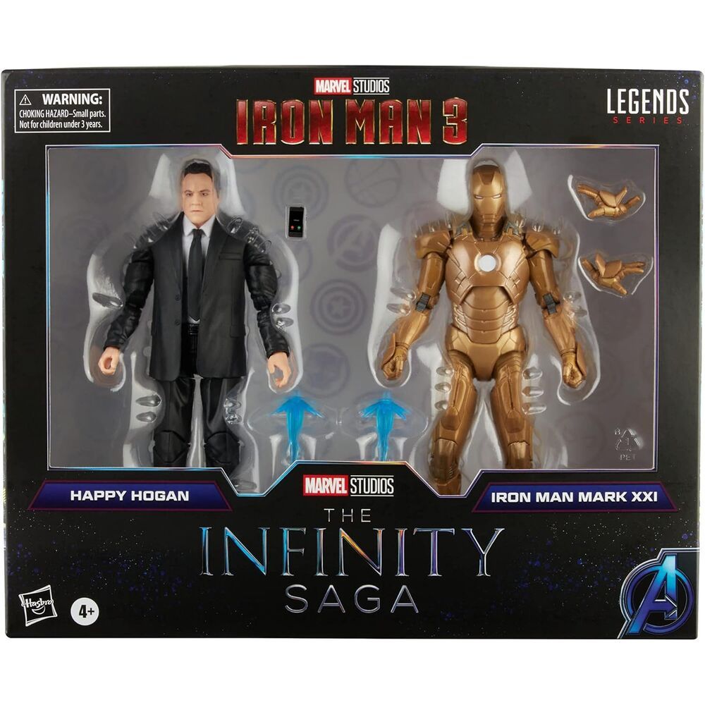 Marvel The Infinity Saga Iron Man 3 Set: Happy Hogan i Iron Man Mark XXI - 2 Figurice 15cm slika 7