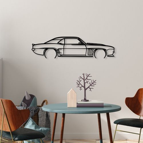 Wallity Metalna zidna dekoracija, Chevrolet Camaro Silhouette slika 1