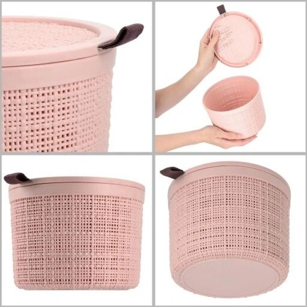 Curver Jute Korpa za odlaganje 2L pink slika 2