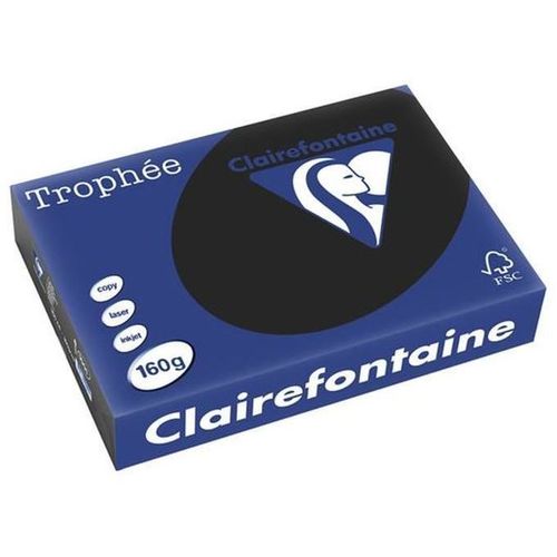 Clairefontaine papir Trophee crna boja A4/160gr 1/250 slika 1