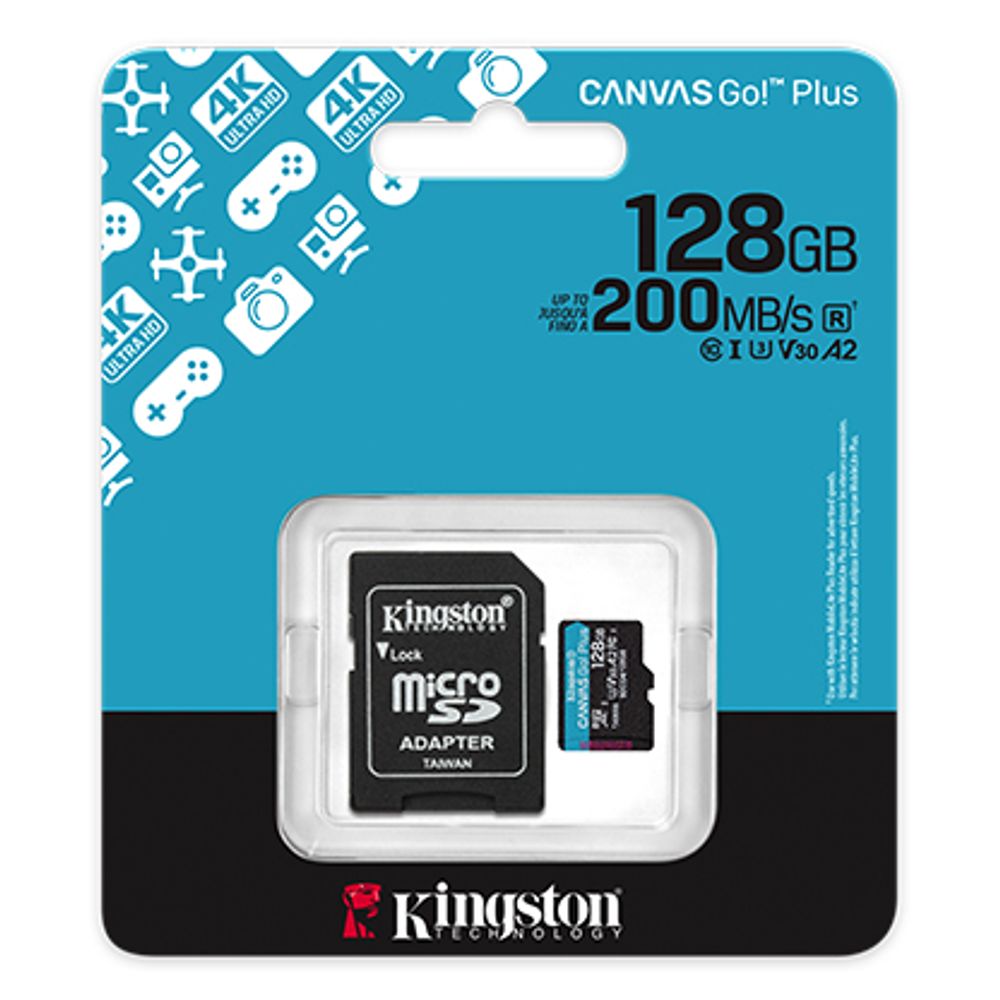 Kingston microSD 128GBCanvasGoPlus slika 2