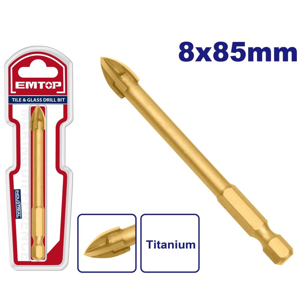 Burgija za staklo 8mm EACG20806 Emtop slika 1