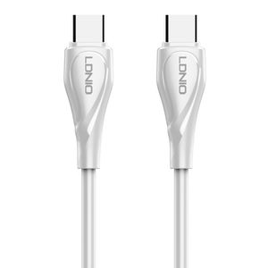 LDNIO CHARGING DATA CABLE (C-C) 65W 1M WHITE LC611C